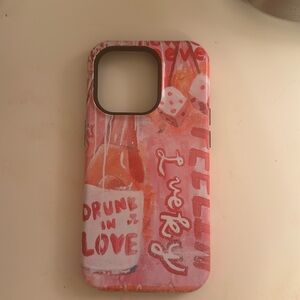 “Drunk in love” iphone 14 pro phone case
